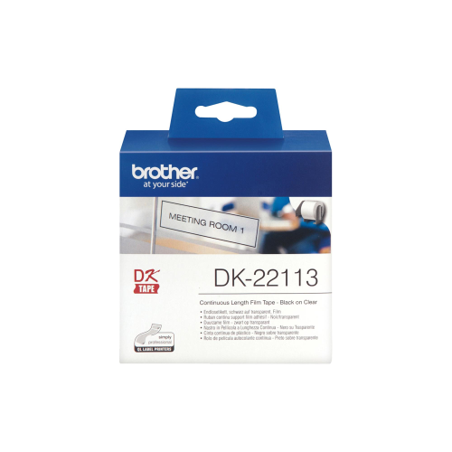 NASTRO ADES IN PELLICOLA NERO/TRASPARENTE 62MM - 15.24MT LUNGHEZZA